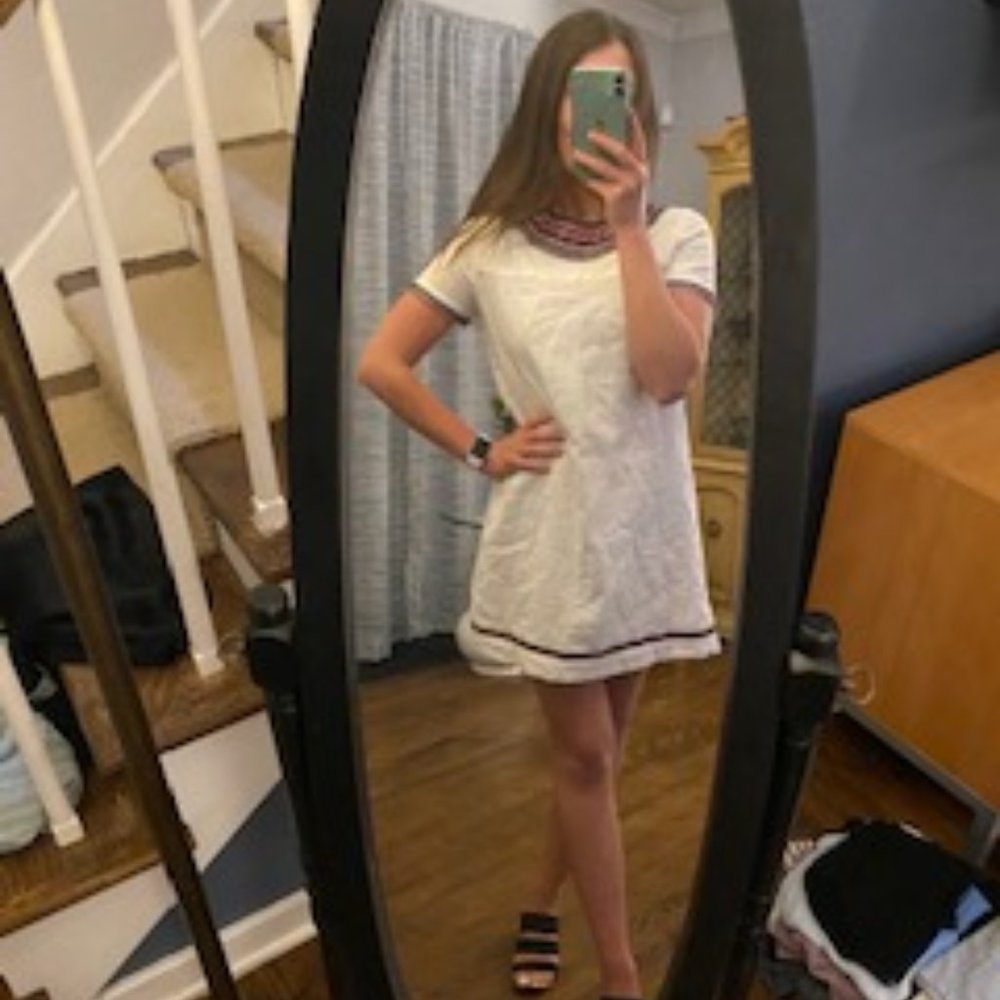 White Boho Shift Dress